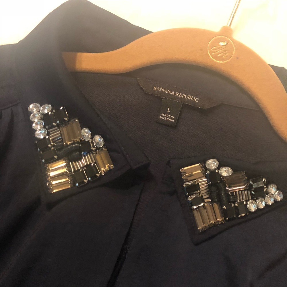 Banana Republic shirt with embellished collar